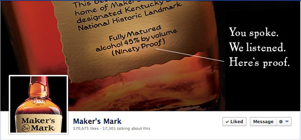 Maker's Mark announced and then retracted plans to change their product
